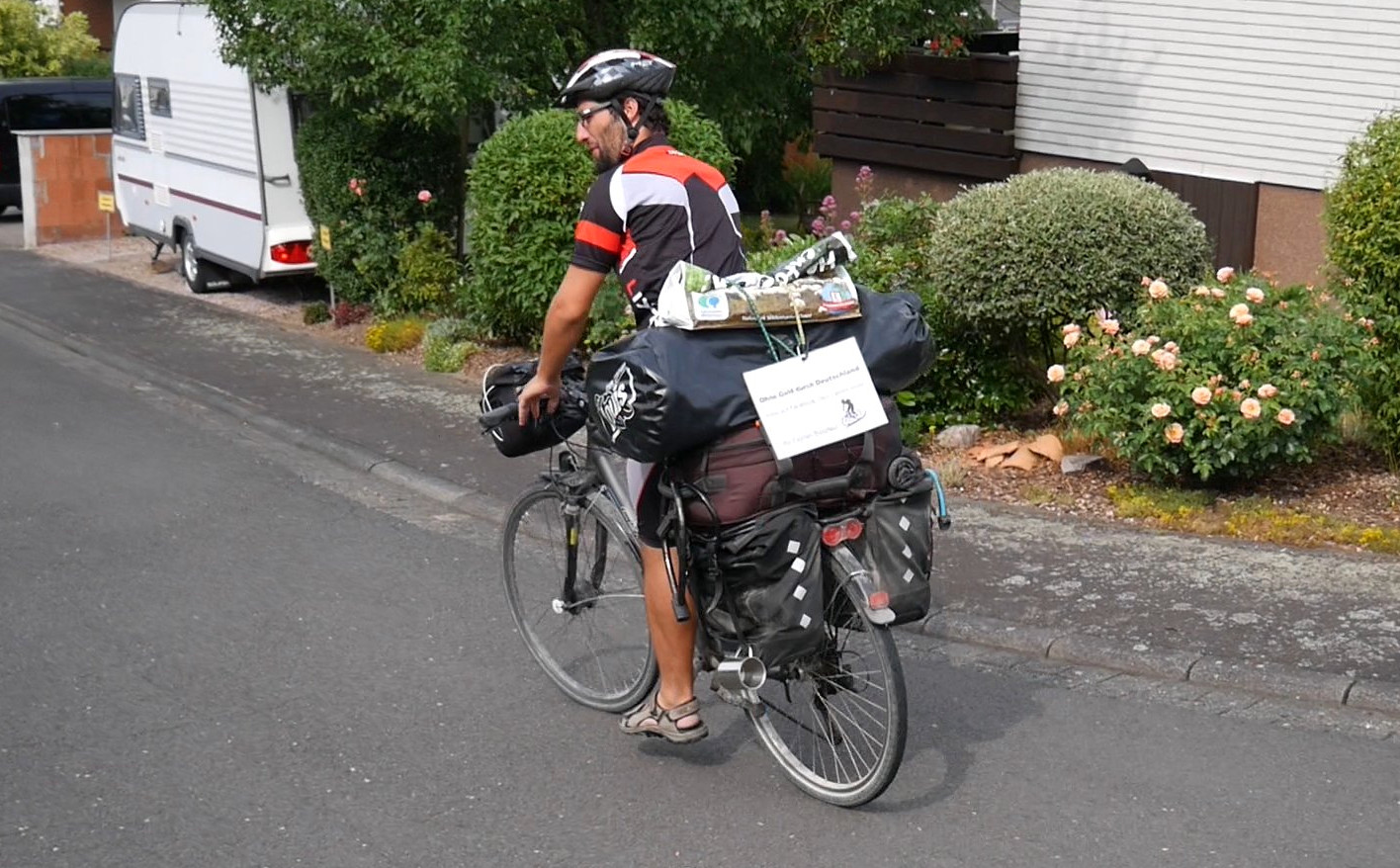 Ohne Geld mit dem Fahrrad durch Deutschland