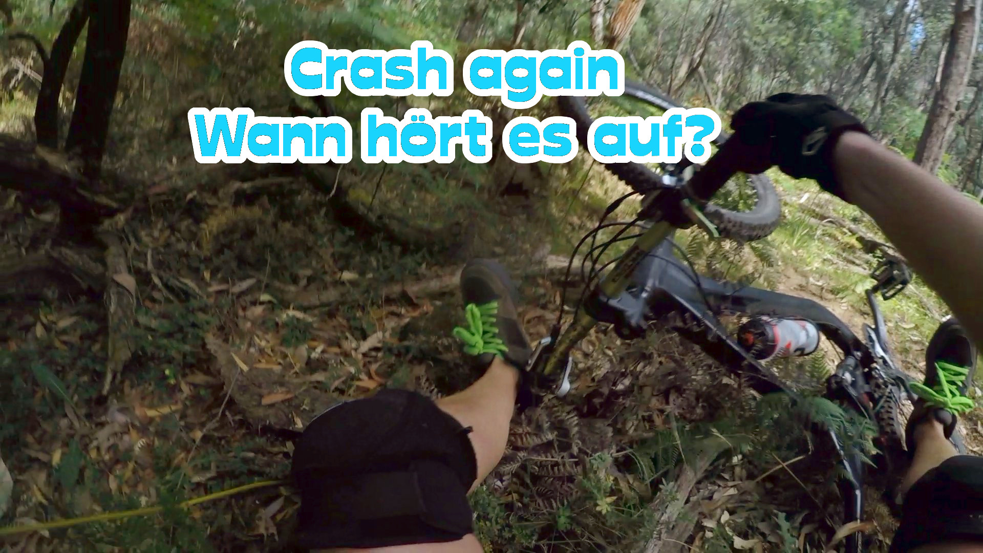 Schon wieder ein Crash mit dem MTB